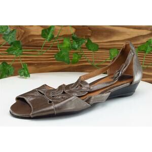 Clarks Artisan Sz 8 M Brown Gladiator‎ Leather Women Sandals